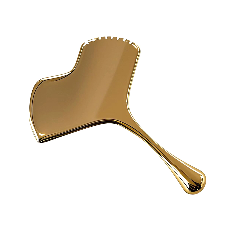 Oțel Guasha Tools Leaf Shape Gua Sha Skincare Massager Tool